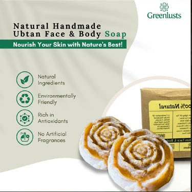 Greenlusts Natural Handmade Ubtan Face & Body Soap