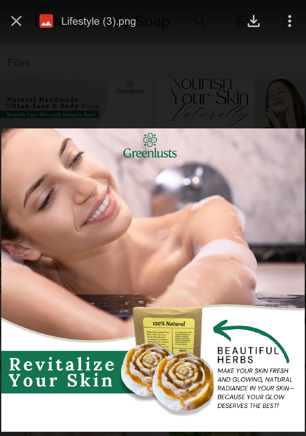 Greenlusts Natural Handmade Ubtan Face & Body Soap