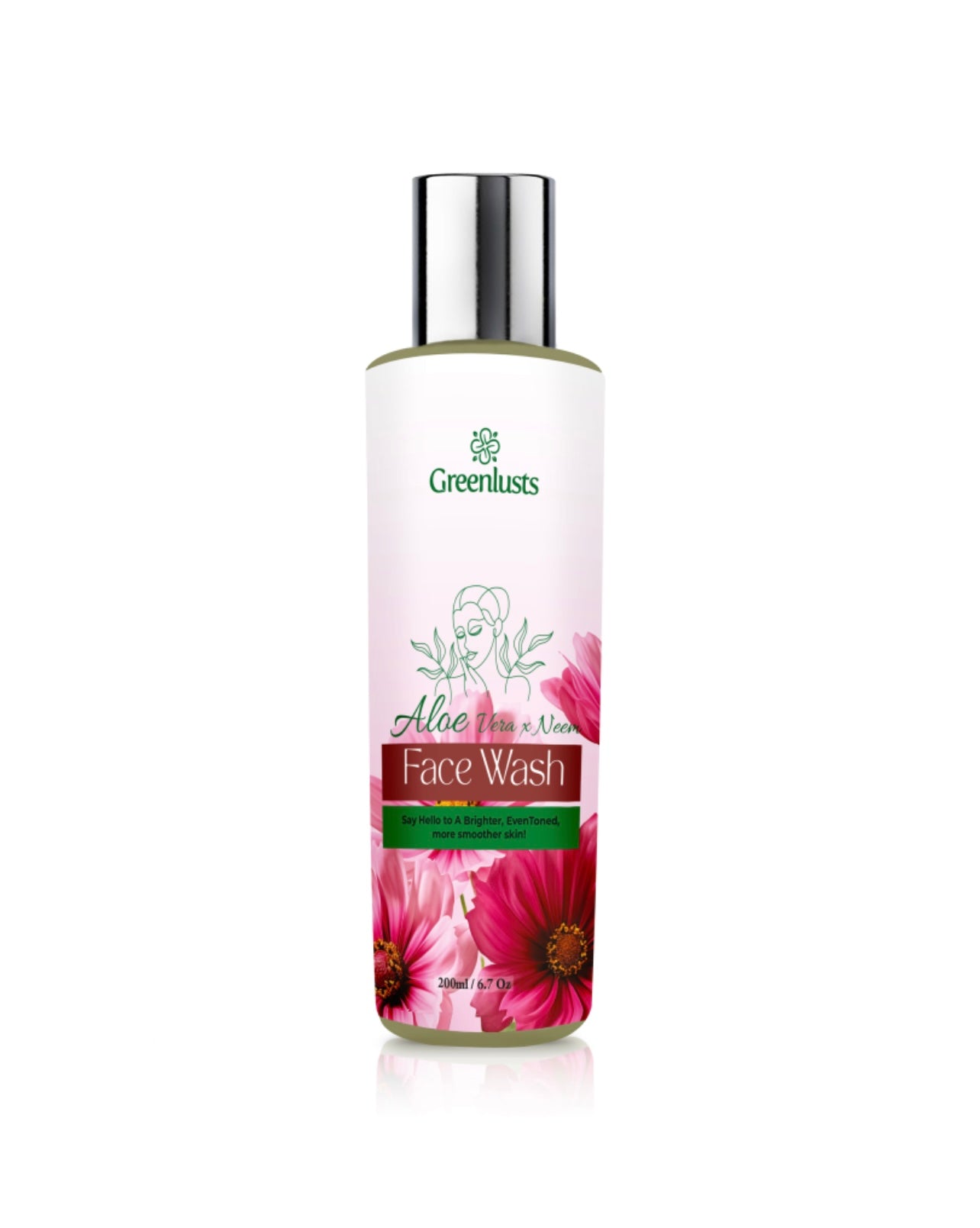 Natural Face Wash for Acne Prone Skin Aloe Vera and Neem 6.7 Oz