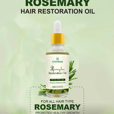 Greenlusts Rosemary Hair Restoration Natural Hair Growth and Dandruff Oil 2.7 Oz