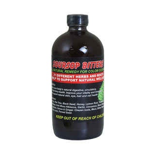 16 Oz Soursop Bitters Liquid - Natural wellness and immune support