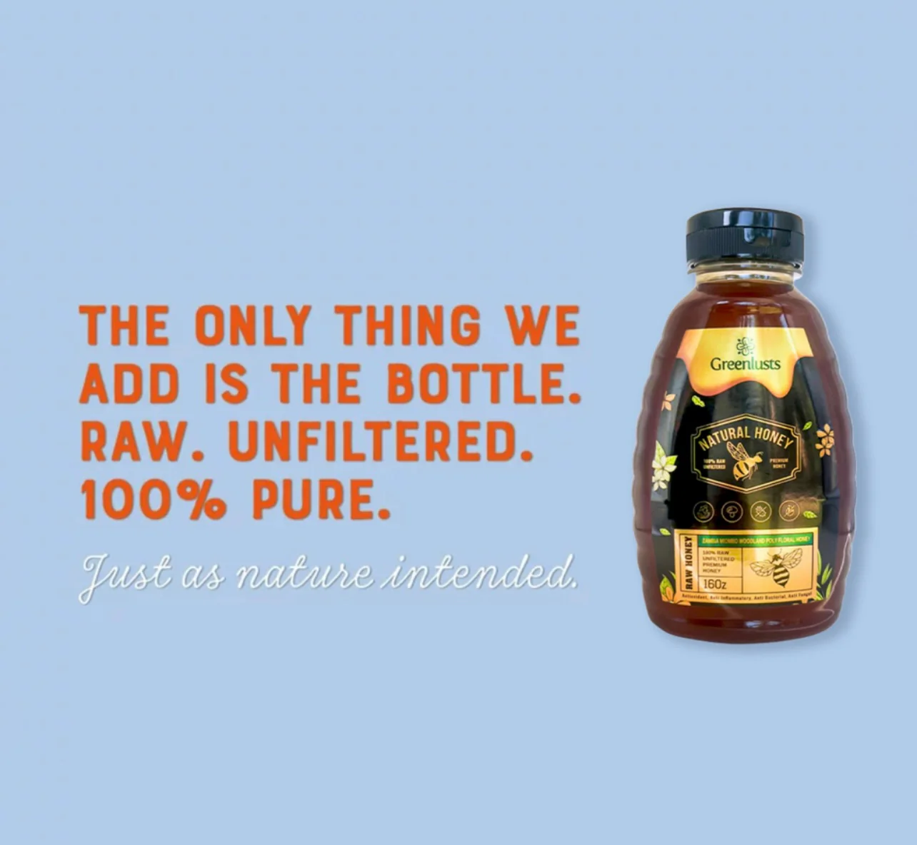 Greenlusts 100% Raw and imported Miombo Woodland Poly Floral Premium Honey 16Oz - Image 5