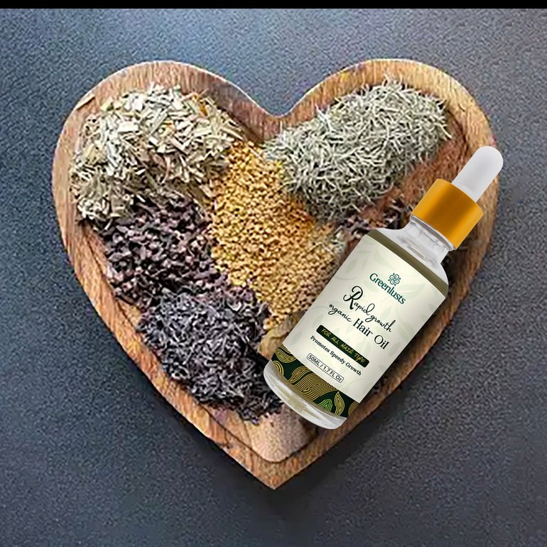 GreenLusts Natural Hair Growth Oil for hair growth, hair repair, dandruff, hair loss 2.7 Oz - Image 2